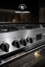 ⁦فرن غاز ستانلس ستيل 5 شعلات إيطالي مقاس 60×90 بشاشة ديجيتال ومروحتين توزيع وأمان كامل  Gas Oven Stainless Steel 5 Burners 60x90 With Digital Display Double Fan and Full Safety Syste⁩ - الصورة ⁦5⁩