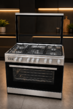 ⁦فرن غاز ستانلس ستيل 5 شعلات مقاس 60×90  Gas Oven Stainless Steel 5 Burners With Fan 60x90⁩ - الصورة ⁦2⁩